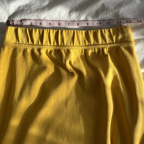 Nike Sportswear Yellow Maxi Skirt Side Slit Sz S Streetwear Colour Block Sporty - Picture 8 of 10